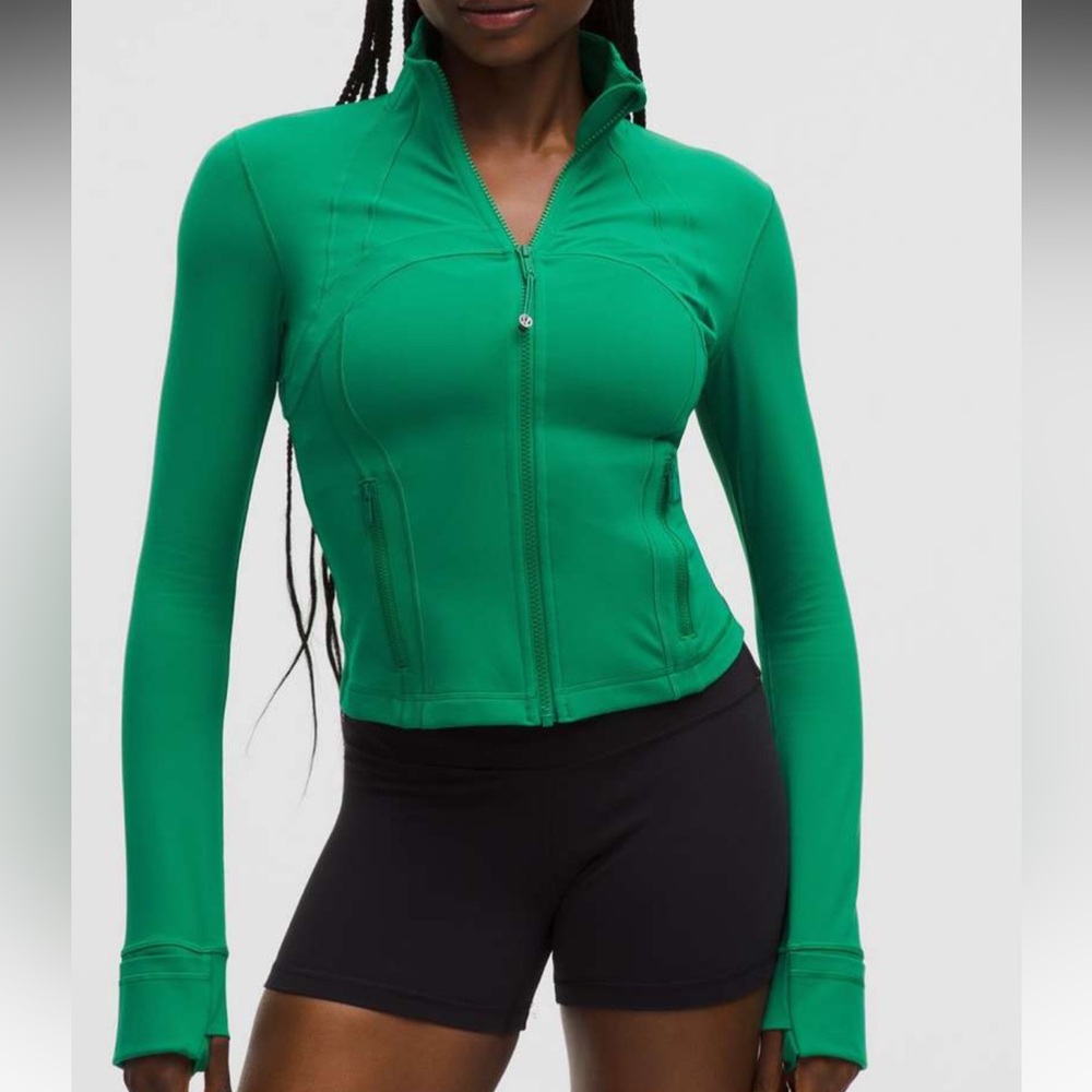lululemon athletica Racer Green cropped define Jacket